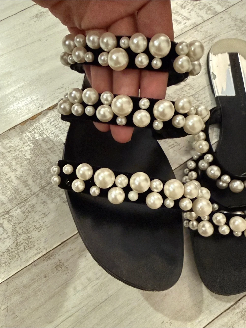 Zara Pearl Sandals - Picture 3 of 3